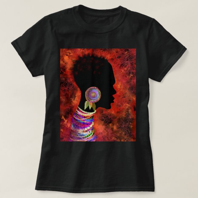 Hübscher afrikanischer T - Shirt (Design vorne)