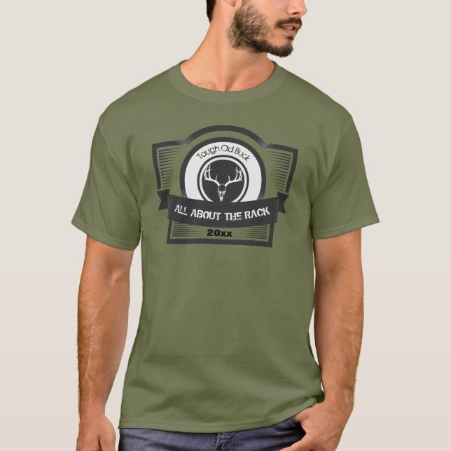 Hübscher alter Buck über den Haken T-Shirt (Vorderseite)