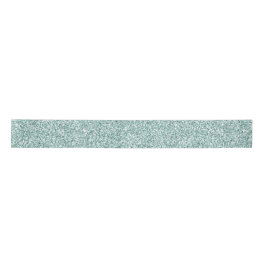 Hübscher Aqua Mint Glitzy Glitzer        Satinband
