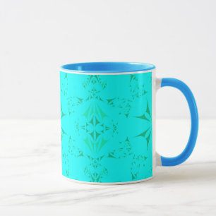 Hübscher Aqua-Türkis-Bohemisches Stammes- Muster Tasse