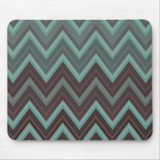 Hübscher aquamariner Zickzack inspirierter Entwurf Mousepad