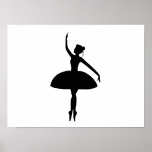 Hübscher Ballerina-Druck Poster
