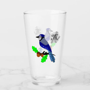 Hübscher Blauer Jay Glas