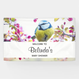 Hübscher Blauer und Gelber Bird auf einer Zweig-Ba Banner