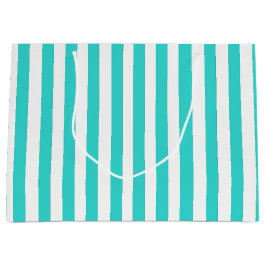 Hübscher Blaustreifen Große Geschenktüte