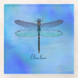 Hübscher Blue Dragonfly Drink Bier Untersetzer