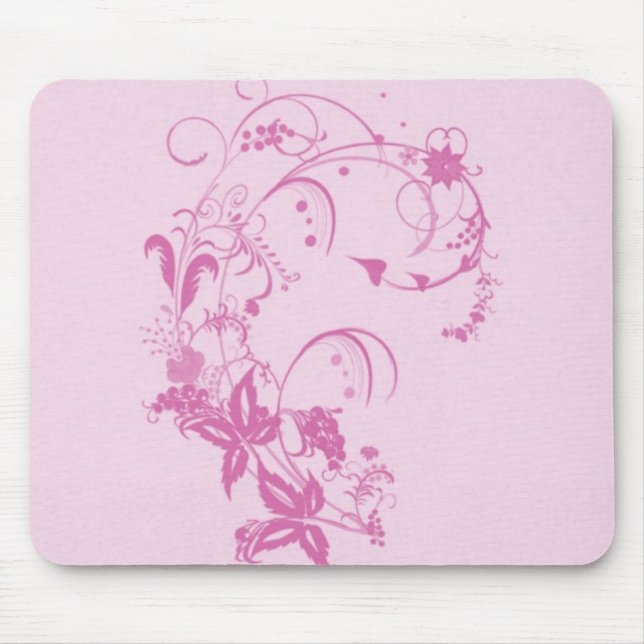 Hübscher Blumen-Entwurf Mousepad (Vorne)