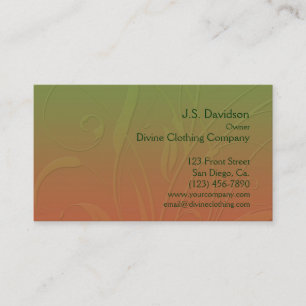 Hübscher Blumenblatt-Entwurf Visitenkarte