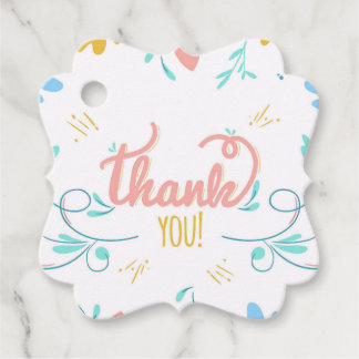 Hübscher Blumendanke Geschenkanhänger