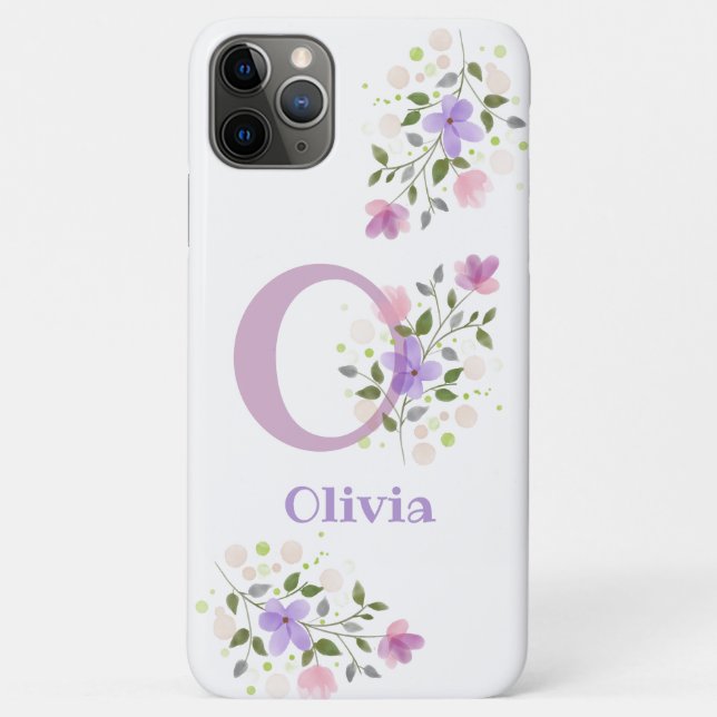 Hübscher Blumenentwurf Personalisierter Handy-Fall Case-Mate iPhone Hülle (Rückseite)
