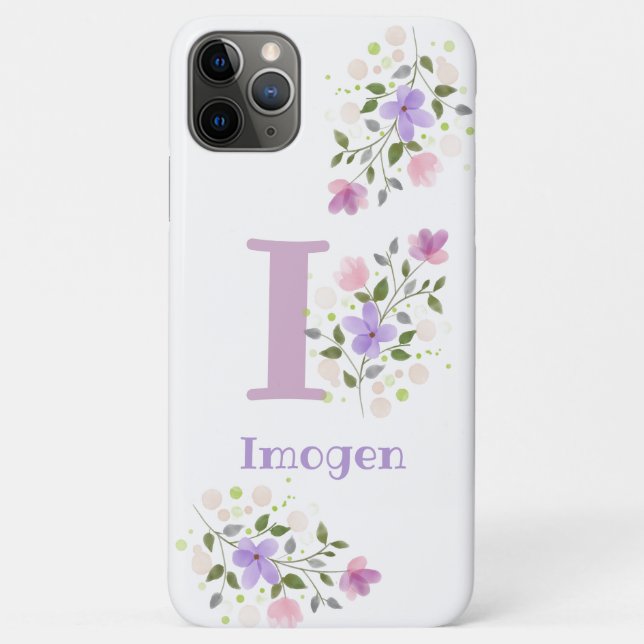 Hübscher Blumenentwurf Personalisierter Handy-Fall Case-Mate iPhone Hülle (Rückseite)