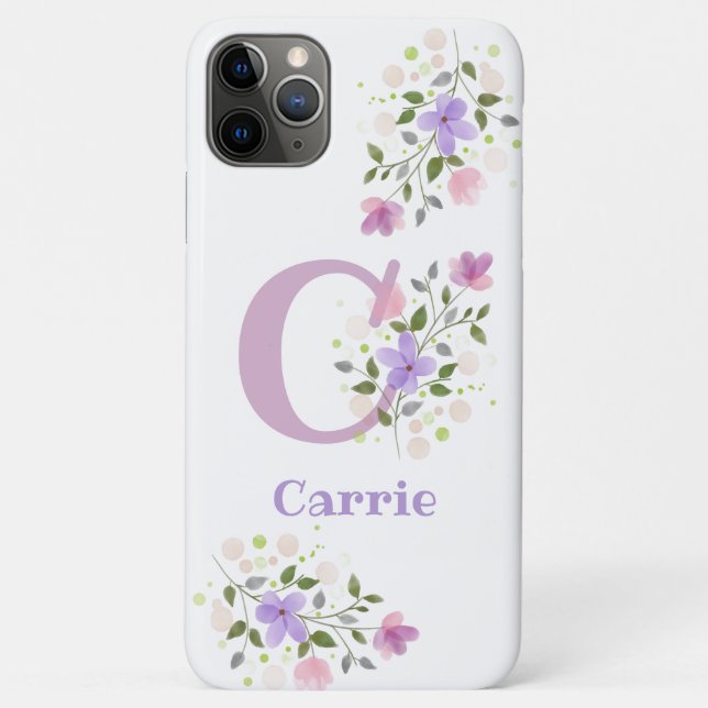 Hübscher Blumenentwurf Personalisierter Handy-Fall Case-Mate iPhone Hülle (Rückseite)