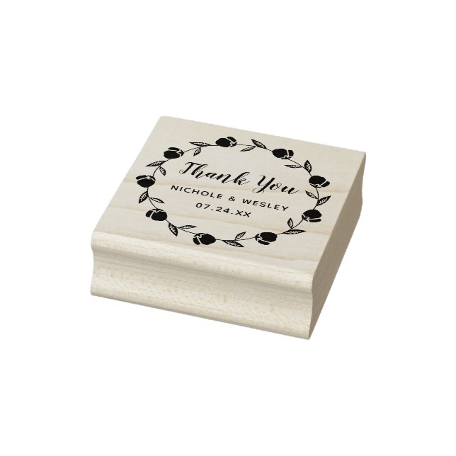 Hübscher Blumenstrauß | 2 Zoll Briefmarke Gummistempel (Stempel)
