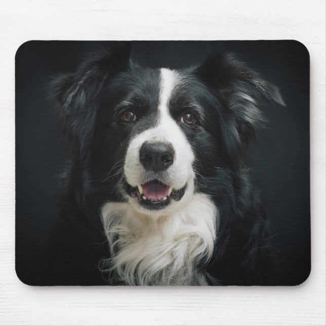 Hübscher Border Collie Mousepad (Vorne)