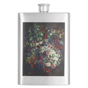 Hübscher Bouquet von Blume in einer Vase Flachmann