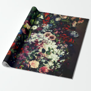 Hübscher Bouquet von Blume in einer Vase Geschenkpapier