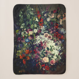 Hübscher Bouquet von Blume in einer Vase Sherpadecke