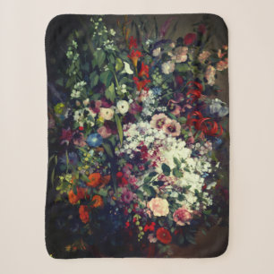 Hübscher Bouquet von Blume in einer Vase Sherpadecke