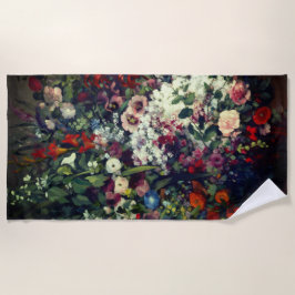 Hübscher Bouquet von Blume in einer Vase Strandtuch