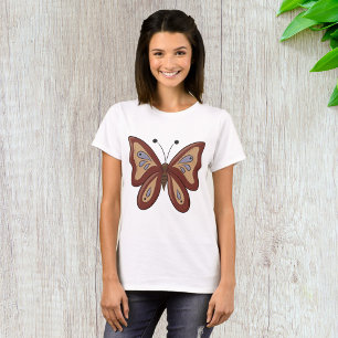Hübscher brauner Schmetterling T-Shirt