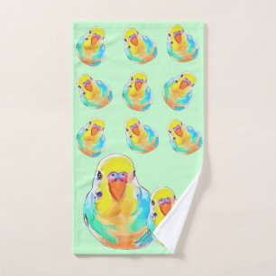 Hübscher Budgerigar Parakeet Bird Niedlich Handtuch