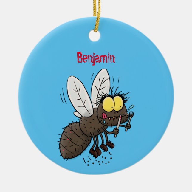 Hübscher Cartoon Keramik Ornament (Vorne)