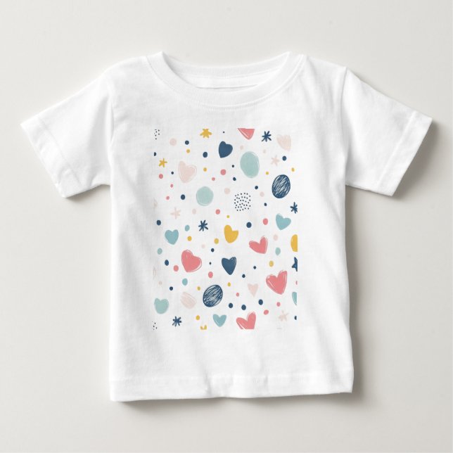 Hübscher Cartoon Sky Baby T-shirt (Vorderseite)