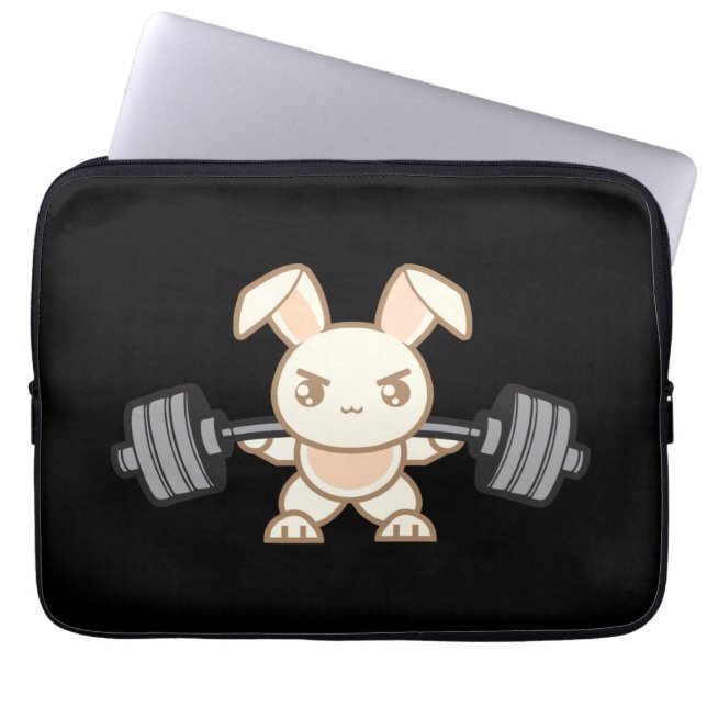 Hübscher Cartoon - Squat - Leg Day, Fitnessraum Laptopschutzhülle (Vorderseite)