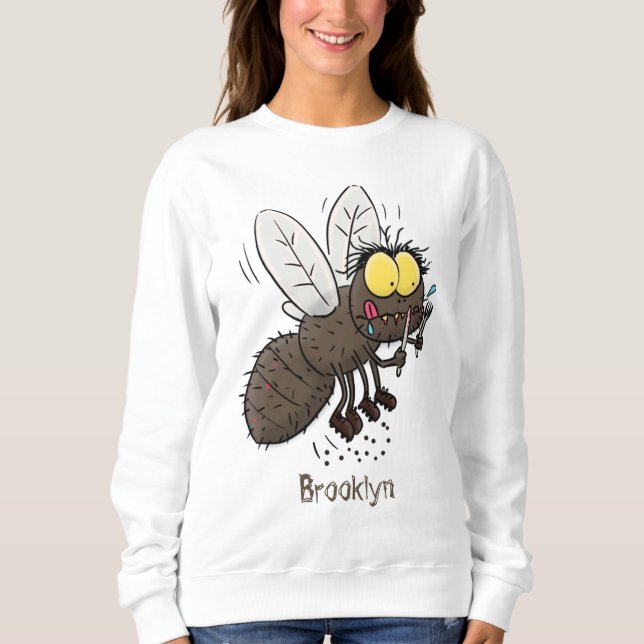Hübscher Cartoon Sweatshirt (Vorderseite)
