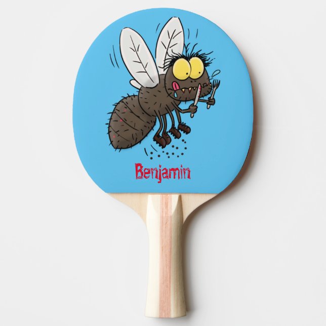 Hübscher Cartoon Tischtennis Schläger (Vorderseite)
