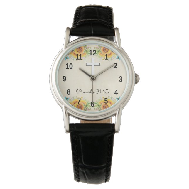 Hübscher Christlicher Schmuck für Frauenverbände 3 Armbanduhr (Vorderseite)
