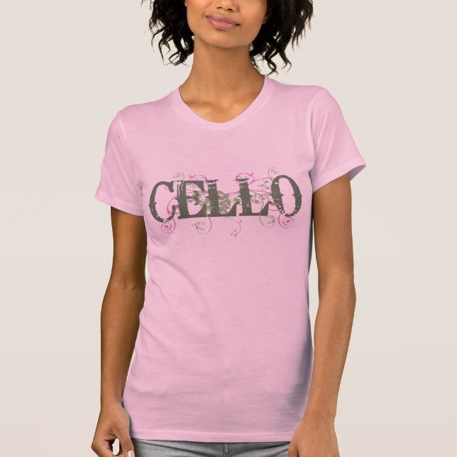 Hübscher der Cello-T - Shirt der Frauen (Vorderseite)
