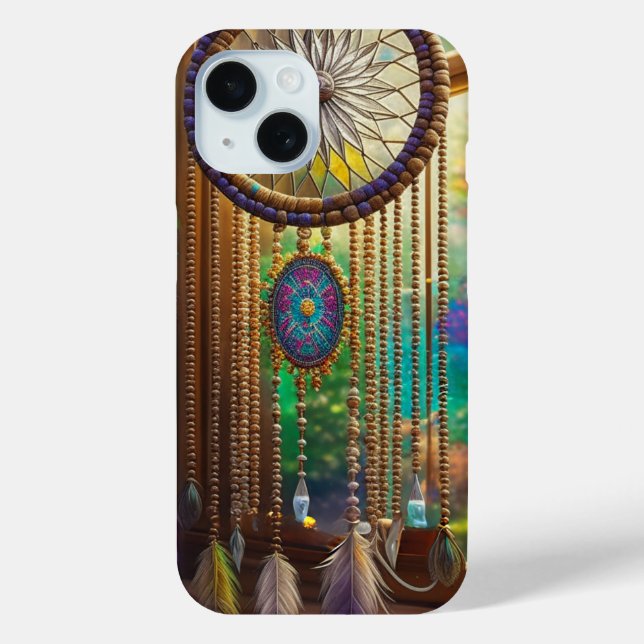 Hübscher Dreamcatcher in Window Lila Boho Case-Mate iPhone Hülle (Rückseite)