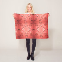 Hübscher Druck mit Burgundy Coral