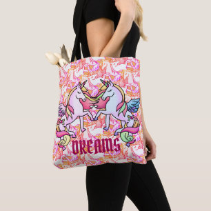 Hübscher Einhorn Regenbogen Traum Pastel Pegasus Tasche