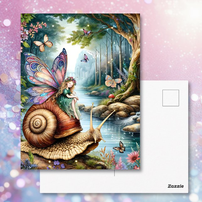 Hübscher Fairy Land Magical Forest Postkarte (Von Creator hochgeladen)