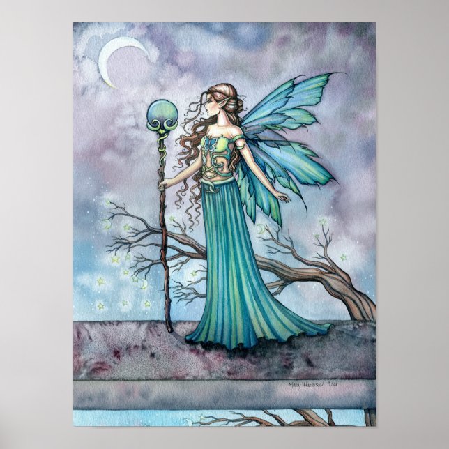 Hübscher Feen-Fantasie-Kunstposter-Druck Poster (Vorne)