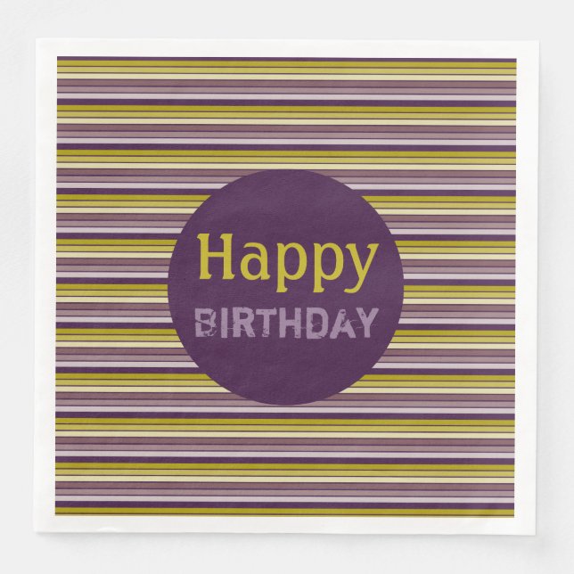 Hübscher Fettstreifen Serviette (Vorderseite)