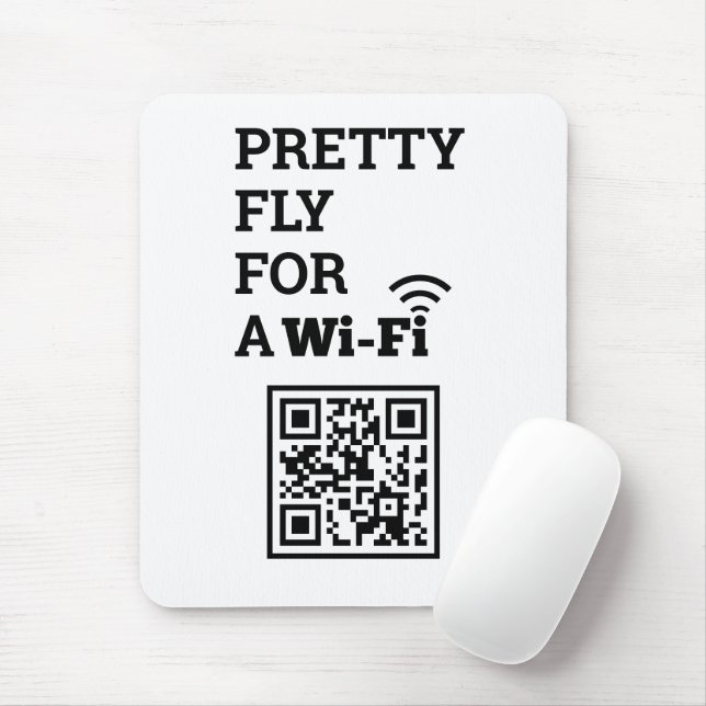 Hübscher Fliegen zum Herstellen einer Wifi-Prüfung Mousepad (Mit Mouse)