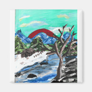 Hübscher Fluss Magnet