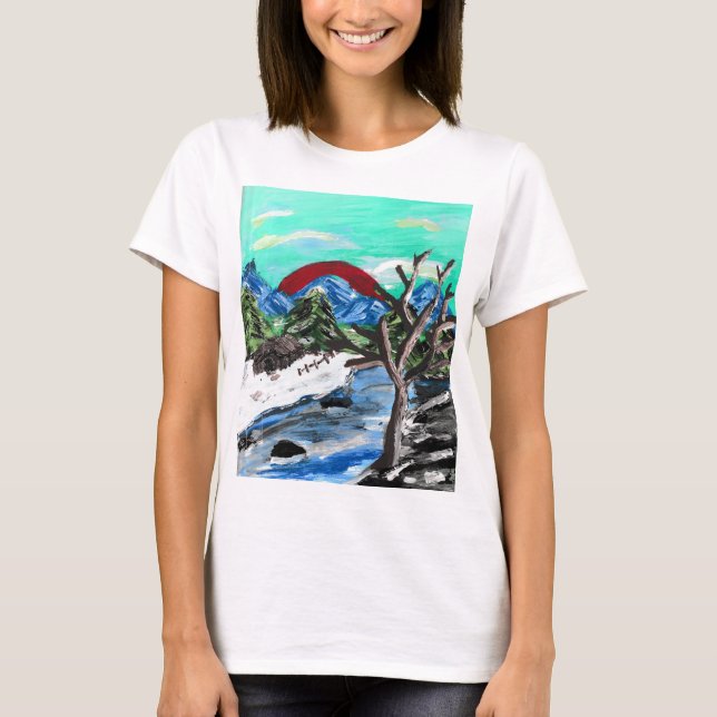 Hübscher Fluss T-Shirt (Vorderseite)