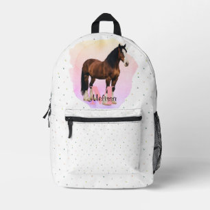 Hübscher französischer Bulldoggen-Welpe Tier Rosa  Bedruckter Rucksack