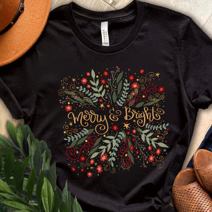 Hübscher froher und heller Blumenurlaub T-Shirt