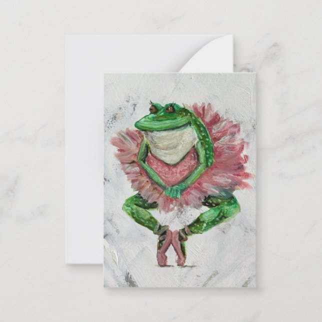 Hübscher Frosch Mitteilungskarte (Vorderseite)