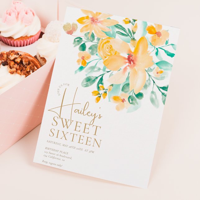 Hübscher Garten Gelbgrün blumensüß 16 Einladung (Von Creator hochgeladen)