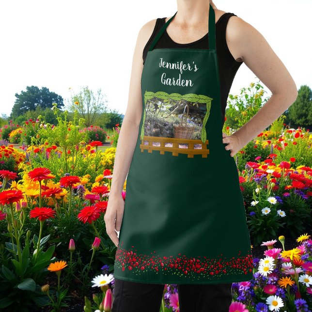 Hübscher Gartengartenliebhaber Schürze (Pretty gardening flower garden lover personal apron. NIce apron to wear using working in the garden.)