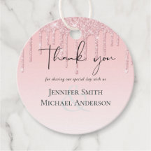 Hübscher Girly Wedding Dripping Glitzer Rosa