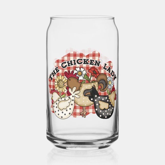 Hübscher Hähnchenbauernhof Dosenglas (Vorderseite)