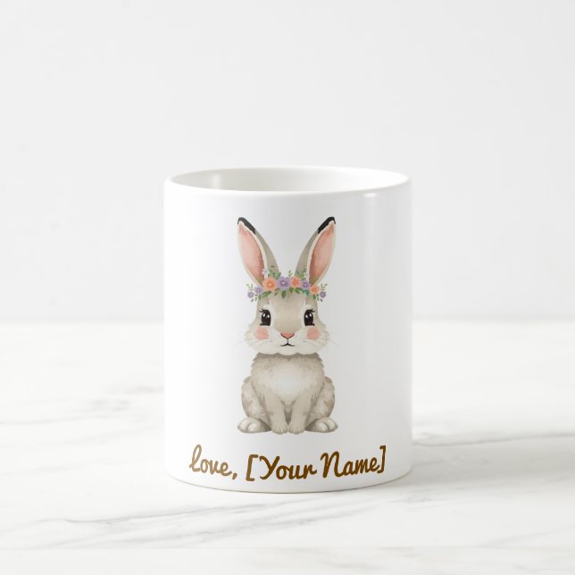 Hübscher Hasenbecher als Geschenk für Mama Kaffeetasse (Mittel)