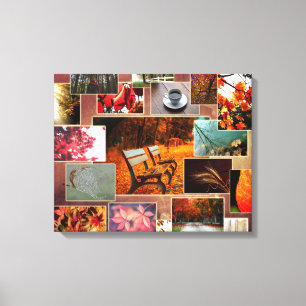 Hübscher Herbst-und Fall-Collagen-Leinwand-Druck Leinwanddruck